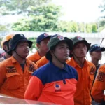 Sejumlah relawan mengikuti pelepasan ke lokasi banjir bandang di Desa Wombo, Donggala, Rabu (28/5/2025). (Foto: Prokopim Setda Kota Palu/Jufri)