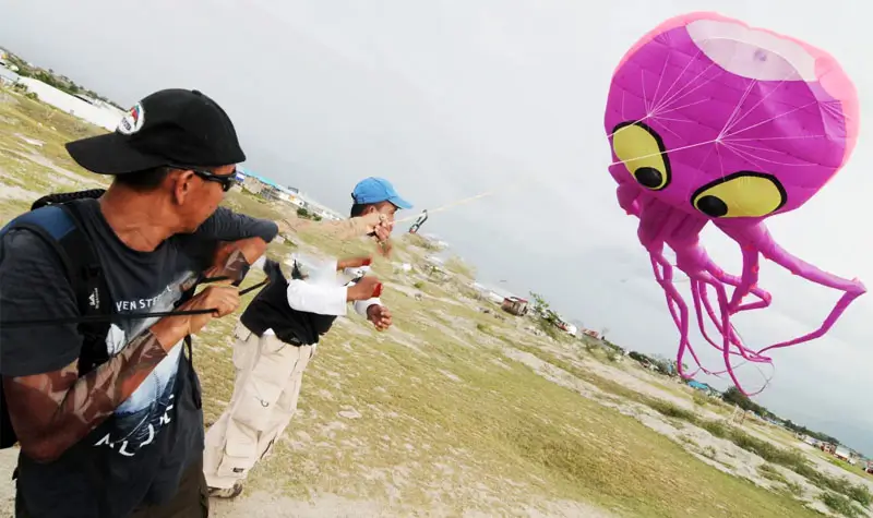 Ilustrasi festival layang-layang. (©bmzIMAGES/basri marzuki)